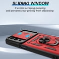 thumbnail image 5 of Samsung Galaxy M53 5G Case,Compatible with Samsung Galaxy M53 5G Case with HD Screen Protector with Slide Camera Cover, 360° Rotation Ring Kickstand [Military Grade] Case for Samsung M53 5G,Red, 5 of 14