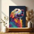 thumbnail image 6 of Colorful Dog Portrait Canvas Print, Wall Art for Living Room Bedroom Office Den Hallway, 6 of 8