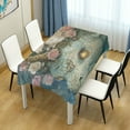 thumbnail image 2 of WOBOGO Unicorns and Sea Monsters Square Tablecloth 54×54in Polyester Fabric Tablecloth Washable Dust Resistant Wrinkle Resistant, 2 of 9