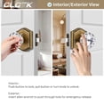 thumbnail image 3 of Poignées de Porte en Verre CLCTK Vintage Cristal Intimité 1 Pack, 3 of 6