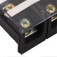 thumbnail image 2 of 150A 600V Wire Barrier Block Terminal Strip Thickened Dual Row Terminal Strip with Transparent Cover for Bridge Lighting 4 Positions (2004), 2 of 2