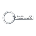 thumbnail image 1 of Letters Engraved Drive Safe Personalized Custom Ring Boyfriend Gift Keyring Stainless Steel Car Key Ring Husband Boyfriend Gift Keychain, 1 of 9