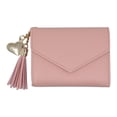 thumbnail image 1 of Cartera de cuero de estilo , monedero, tarjetero, con múltiples tarjetas Rosa cro Soledad Monedero pequeño corto para mujer, 1 of 7