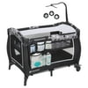 Baby Trend Trend-E Nursery Center with Bassinet and Travel Bag - Rising Star Gray - Gray