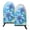 Blue Lilies, variant on Fun Fish Mouth Oven Mitts 9.5x5.7in Cotton Pot Holders Heat Resistant Grill Gloves for Kitchen BBQ Decor Colored Butterfly