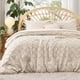 thumbnail image 1 of Juego de edredón Bedsure extragrande King Beige, 3 piezas, 1 of 8
