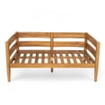 thumbnail image 5 of Christopher Knight Home 5-Piece Outdoor Patio Conversation Set for 7, Acacia Wood Frame with Cushions, Teak+Dark Gray, 5 of 13