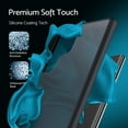 thumbnail image 2 of Translucent Matte for Samsung Galaxy S23 Ultra Case [Anti-Fingerprints][Tough Protection] Shockproof Hard PC Back with Silky Silicone Slim Galaxy S23 Ultra Phone Cover 6.8'' 2023, Black, 2 of 15