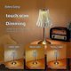 thumbnail image 2 of Crystal Table Lamp, Dimmable 3 Colors LED Romantic Diamond Crystal Lamp, Rechargeable Touch Lamp Small Lamp, Bedside Lamp Nightstand Lamp for Bedroom, 2 of 5