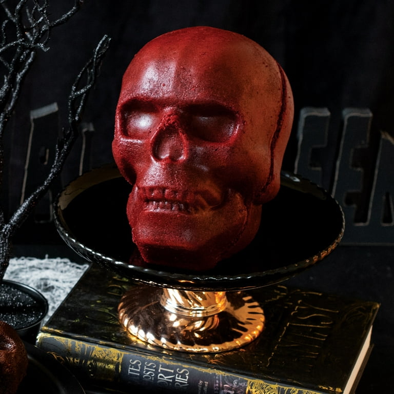  Nordic Ware Halloween Bakeware, Haunted Skull Cakelet Pan,  Bronze: Home & Kitchen