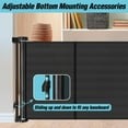 thumbnail image 6 of BETERTEK 24 Inches Tall Retractable Baby Gates for Doorways, Short Dog Gates to Step Over, Extends up to 55" Wide, Reinforced Mesh Baby Gate for Kids or Pets, Doggie Gates Puppy Gates (Black), 6 of 8
