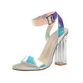 thumbnail image 2 of LSLJS Women's High Heel Shoes Pumps Buckle Strap Casual Pointed Toe Sandals Transparent Crystal Slippers, 2 of 8