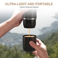 thumbnail image 2 of Mistaha Portable Wireless Electric Coffee Maker with 80ml Water Tank, 19 Bar Pressure, Type-C Charging - Ideal for Espresso, Americano, Cappuccino - Red - Lithium Battery - Travel Coffee Brewer, 2 of 7
