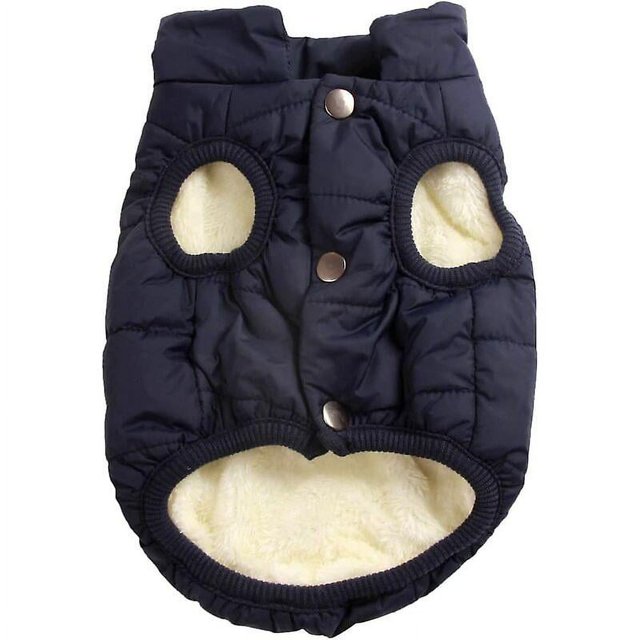Abrigo para perros de 2 capas resistente al viento con forro polar extra cálido y suave