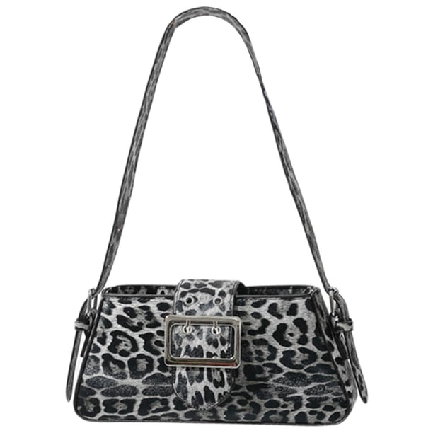 Bolso Hobo Elegante para Mujer Con Leopardo Y Cierre Gran Capacidad Viajes Al Aire Libre