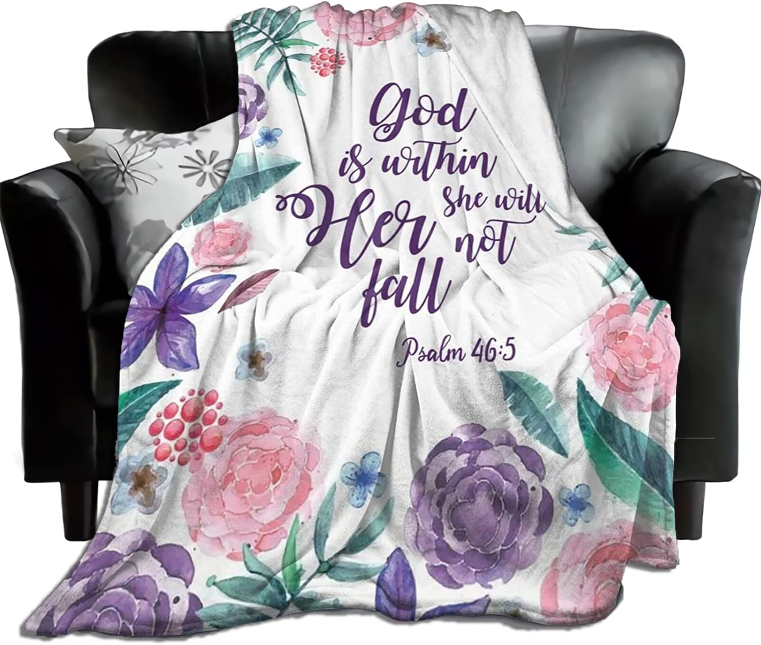 God is Within Her Blankets Bible Verse Blanket Spiritual Gifts for