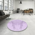 thumbnail image 4 of Ahgly Company Machine Washable Indoor Rectangle Transitional Bright Lilac Purple Area Rugs, 7' x 10', 4 of 7