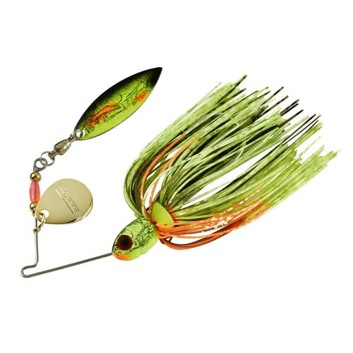 BOOYAH Pond Magic Real Craw Fishing Lure Spinnerbait Two Blade Moss