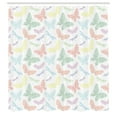 thumbnail image 3 of Ambesonne Animal Shower Curtain, Butterfly Dragonfly, 69"Wx75"L, Multicolor, 3 of 5