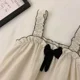 thumbnail image 5 of Conjuntos de pijamas coreanos de verano para mujer, pantalones cortos con lazo, corte dulce y holgado, ropa exterior con almohadilla en el pecho, superventas, 5 of 5