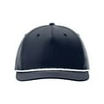 thumbnail image 4 of Richardson 5 Panel Classic Rope Cap (258), Size OSFM, Solid Navy/White, 4 of 4