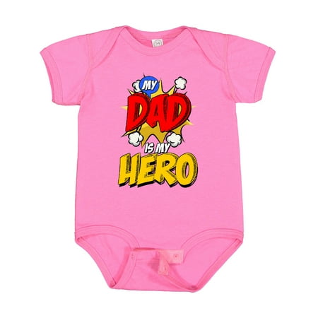 

Inktastic Dad is My Hero Gift Baby Boy or Baby Girl Bodysuit