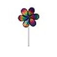 thumbnail image 3 of In the Breeze 12 Inch Rainbow Glitter Flower - Mylar Material - Colorful Wind Spinner for your Yard and Garden, 3 of 4