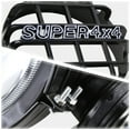 thumbnail image 4 of DNA Motoring 6" Round Black Stone Guard Clear Fog Light Pair off-Road Super 4X4 Work Lamp w/Wiring+Switch, 4 of 6