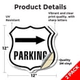 thumbnail image 2 of Parking Right (2 Pack) 12 inch X 12 inch Shield Shaped Heavy Duty 3.2 mil Vinyl Decals Weather Resistant Made in the USA, 2 of 5