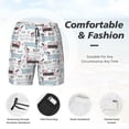 thumbnail image 5 of Daiia Dachshund Dog Puppy Mens Swim Trunks Swim Shorts Quick Dry Swim Shorts with Mesh Lining Pockets-Medium, 5 of 9