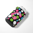 thumbnail image 3 of Letter C Initial Monogram - Polkadots and Pink Can or Bottle Beverage Insulator Hugger, 3 of 5