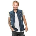 Men's Fashion Ripped Denim Vest Casual Sleeveless Biker Jean Jacket