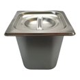 thumbnail image 1 of Inserto Acero Inoxidable Shorbull Con Tapa Sexto 1/6 Grado Alimenticio, 1 of 3