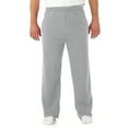 thumbnail image 1 of Jerzees Mens NuBlend Pocketed Open-Bottom Sweatpants, 2X, Athletic Heather, 1 of 2