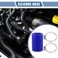 thumbnail image 2 of Unique Bargains 1 Set 40mm 1.57" ID 76mm 2.99" Length 0° Blue Car Silicone Hose with Clamps, 2 of 7