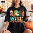 thumbnail image 3 of VibeNest Studio Unisex Summerween Spooky Summer Halloween Retro Tropical Garment Dyed Graphic T-Shirt, 3 of 8