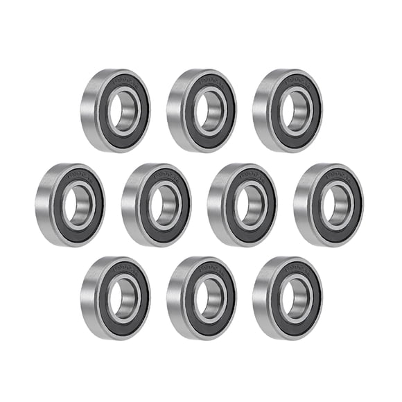 Ball Bearings 10 x 22 x 6mm Double Sealed Chrome Steel Z2 ABEC1 10pcs
