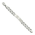 thumbnail image 2 of Sterling Silver 7.5inch Engraveable Antiqued Curb Link ID Bracelet QID123, 2 of 3