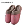 thumbnail image 3 of Minnieouse 1 par de zapatos para el hogar, zapatos de algodón, zapatillas de invierno, tacón plano de goma, calentador de pies para mantener el Calzado Rosa 40-41, 3 of 6