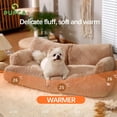 thumbnail image 2 of Cat Bed Sofa Winter Warm Cat Nest Sofa Beds Pet Deep Sleeping Bed For Small Medium Dogs Comfortable Plush Puppy Bed Pet Supplies ShopWise Round, 2 of 8
