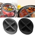 thumbnail image 4 of YAOMOBB Slow Cooker Compartment Liner 4Pcs Leakproof Silicone Slow Cooker Liner Reusable and Dishwasher Safe Stewpot Divider Liners for Kitchen Supplies, 4 of 5