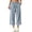 #03 Light Blue 【Mix, Match & Rotate: Stock Up on Your Favorite Colors】, variant on Women's Straight Leg Jeans Elastic Waist Drawstring Regular Fit Casual Denim Trousers with Pockets | Denimuse,Black M