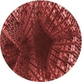 thumbnail image 1 of Ahgly Company Machine Washable Indoor Round Transitional Orange Area Rugs, 7' Round, 1 of 7