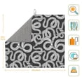 thumbnail image 3 of Vsdgher Snake Print Dish Drying Mat, Kitchen Counter Mat, Dish Drying Pad for Dishes, Utensils, Pots and Pans,16" x 18", 3 of 8