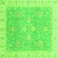 thumbnail image 1 of Ahgly Company Indoor Square Oriental Green Traditional Area Rugs, 5' Square, 1 of 4