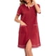 thumbnail image 1 of Batas de invierno para mujer, camisón cálido y camisón de invierno con cremallera y bolsillos, pijama holgado para mujer., 1 of 6