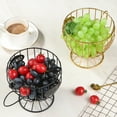 thumbnail image 5 of Travelwant Metal Wire Fruit Bowls for the Counters Anti Rust Vegetables and Fruit Serving Bowls Decorative Countertop Centerpiece Gold Fruit Storage Basket for Living Room,Kitchen, 5 of 7