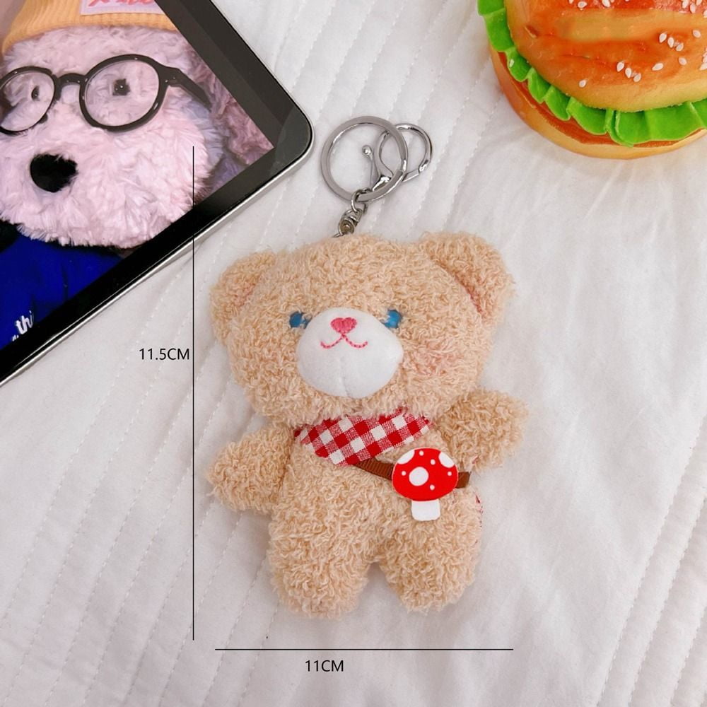 1pc Plush Doodoo Rabbit Doll Keychain Cute Keyring Pendant For Car Or Bag