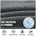 thumbnail image 3 of QPNGRP Men's Lightweight Jacket Casual Jacket Waffle Knitted Darkgrey Jacket Coat S, 3 of 8