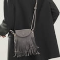 thumbnail image 5 of Krdevn Women's Tassel Crossbody Purse Casual Adjustable Strap Suede Messenger Bag,One Size, 5 of 5